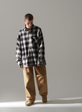 パーステップ(PERSTEP) HOWLING CHECK SHIRT IVORY SMLS4450