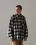 パーステップ(PERSTEP) HOWLING CHECK SHIRT IVORY SMLS4450