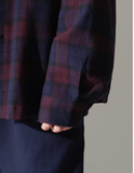 パーステップ(PERSTEP) HOWLING CHECK SHIRT BURGUNDY SMLS4450