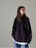 パーステップ(PERSTEP) HOWLING CHECK SHIRT BURGUNDY SMLS4450