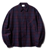 パーステップ(PERSTEP) HOWLING CHECK SHIRT BURGUNDY SMLS4450