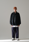パーステップ(PERSTEP) HOWLING CHECK SHIRT NAVY SMLS4450