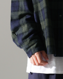 パーステップ(PERSTEP) HOWLING CHECK SHIRT NAVY SMLS4450