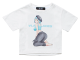 VLDS (ブラディス)  Luna crop tee white