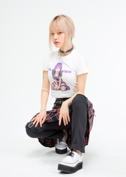 VLDS (ブラディス)  Jasmine crop tee white