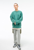 VLDS (ブラディス) Light Green Pigment Logo Sweatshirt