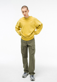 VLDS (ブラディス) Mustard Yellow Pigment Logo Sweatshirt