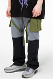 VLDS (ブラディス)   Block strap cargo pants (khaki black)