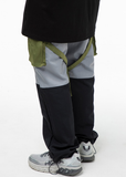 VLDS (ブラディス)   Block strap cargo pants (khaki black)