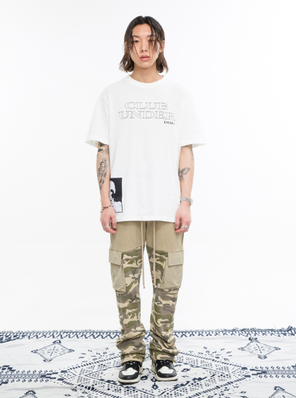 VLDS (ブラディス)  Underdog club patch T-shirt white