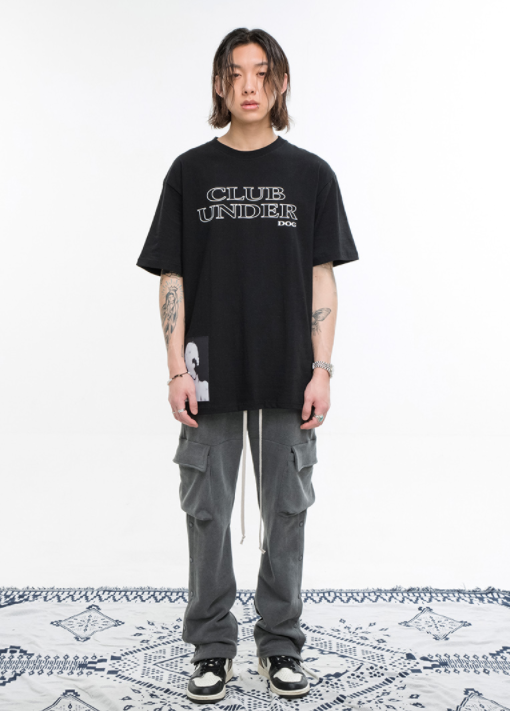 VLDS (ブラディス)  Underdog club patch T-shirt black