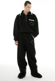 イーエスシースタジオ(ESC STUDIO) wool knit jogger pants (black)