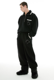 イーエスシースタジオ(ESC STUDIO) wool knit jogger pants (black)