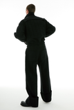 イーエスシースタジオ(ESC STUDIO) wool high neck jacket (black)
