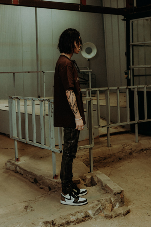 SINCITY (シンシティ) ANARCHY IS ORDER T-shirt BROWN