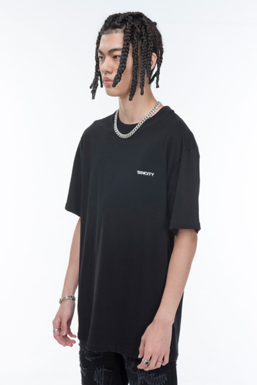 SINCITY (シンシティ) NEW WORLD RED LOGO T-SHIRT