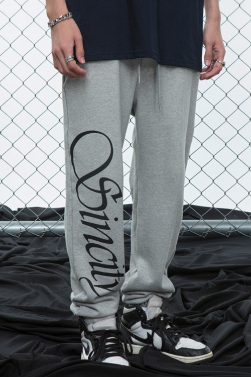 SINCITY (シンシティ) sincity logo jogger pants Grey