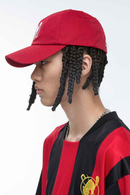 SINCITY (シンシティ) Anarchy cat baseball cap RED