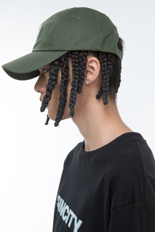 SINCITY (シンシティ) Anarchy cat baseball cap KHAKI