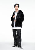 VLDS (ブラディス) FUR HOODIE JACKET BLACK