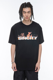 SINCITY (シンシティ) Burn anarchy cat t-shirt