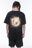 SINCITY (シンシティ) Burn anarchy cat t-shirt