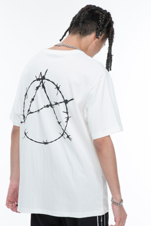 SINCITY (シンシティ) wire anarchy T-shirt White