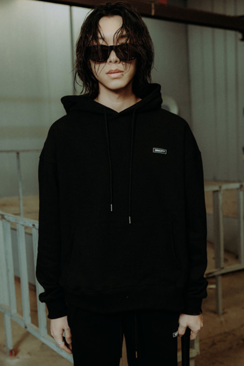 SINCITY (シンシティ) SINCITY CAT LOGO HOODIE BLACK