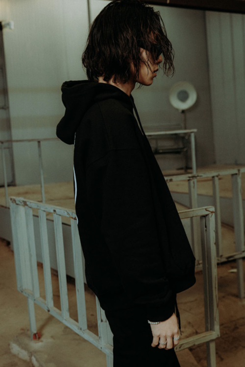 SINCITY (シンシティ) SINCITY CAT LOGO HOODIE BLACK