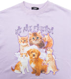 VLDS (ブラディス) WAF cat sweatshirt purple