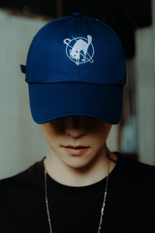 SINCITY (シンシティ) ANARCHY CAT BASEBALL CAP BLUE