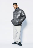 セイントペイン(SAINTPAIN)  SP SHORT PADDING JUMPER-GLOSSY CHARCOAL
