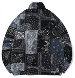 セイントペイン(SAINTPAIN) SAINTPAIN X QUIETIST PAISLEY MIX POLAR FLEECE JACKET-BLACK