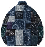 セイントペイン(SAINTPAIN) SAINTPAIN X QUIETIST PAISLEY MIX POLAR FLEECE JACKET-BLUE