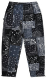 セイントペイン(SAINTPAIN) SAINTPAIN X QUIETIST PAISLEY MIX POLAR FLEECE PANTS-BLACK