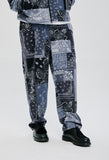 セイントペイン(SAINTPAIN) SAINTPAIN X QUIETIST PAISLEY MIX POLAR FLEECE PANTS-BLACK