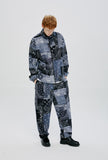 セイントペイン(SAINTPAIN) SAINTPAIN X QUIETIST PAISLEY MIX POLAR FLEECE PANTS-BLACK