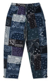 セイントペイン(SAINTPAIN) SAINTPAIN X QUIETIST PAISLEY MIX POLAR FLEECE PANTS-BLUE