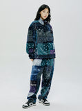 セイントペイン(SAINTPAIN) SAINTPAIN X QUIETIST PAISLEY MIX POLAR FLEECE PANTS-BLUE