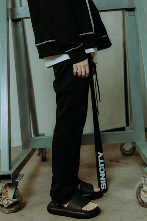 SINCITY (シンシティ) SINCITY SNAP JOGGER PANTS Black