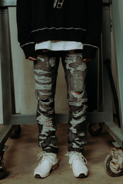 SINCITY (シンシティ) SINCITY GRUNGE DESTORY JEAN GREY