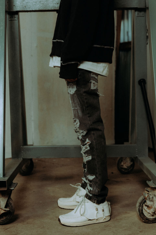 SINCITY (シンシティ) SINCITY GRUNGE DESTORY JEAN GREY