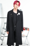 SINCITY (シンシティ) MESS wool-coat Black