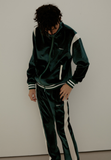 SINCITY (シンシティ) velvet varsity track-top green