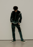 SINCITY (シンシティ) velvet varsity track-top green