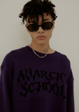 SINCITY (シンシティ) Anarchy heavy knit sweater purple