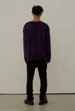 SINCITY (シンシティ) Anarchy heavy knit sweater purple