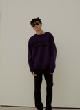 SINCITY (シンシティ) Anarchy heavy knit sweater purple