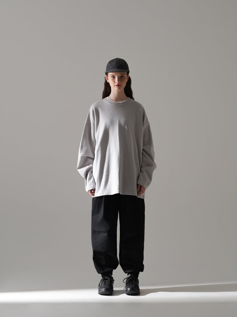 パーステップ(PERSTEP) OVERSTRING WASHING PANTS BLACK SMLP4439