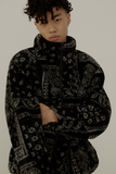 SINCITY (シンシティ) paisley Boa fleece black